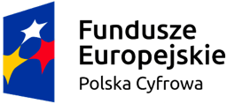 Logo Funduszy Europejskich Polska Cyfrowa